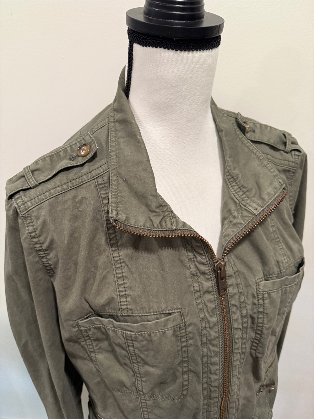 Casion Olive Utility Jacket - Lightweight Field Style Size XL - Picture 3 of 9